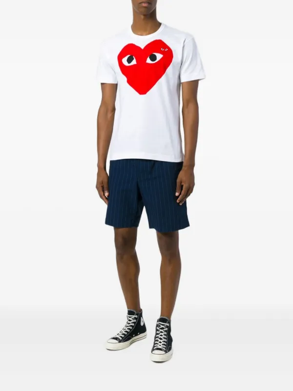Comme Des Garçons Play ハートロゴ Tシャツ | ホワイト