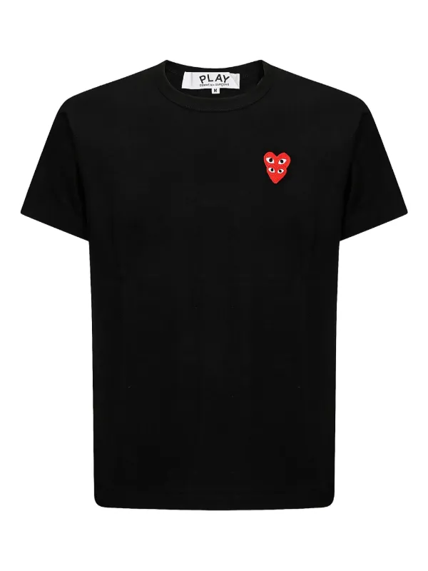 PLAY COMME des GARÇONS 黒 Tシャツ S PLAY COMME des GARÇONS: T-SHIRT (BLACK) | DSMG E-SHOP