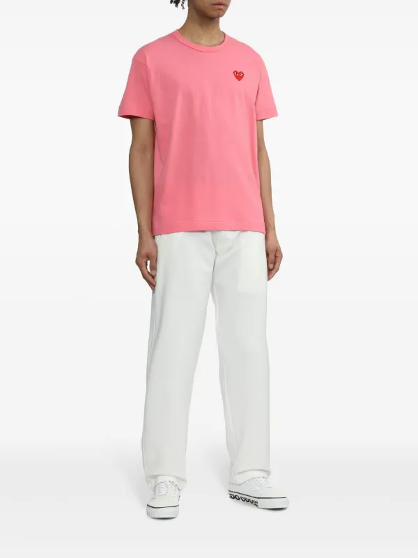 Comme Des Garçons Play ロゴ Tシャツ | ピンク | FARFETCH JP