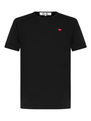 PLAY COMME des GARÇONS黒い柳丁のハートTシャツです S PLAY COMME des GARÇONS黒い柳丁のハートTシャツです S