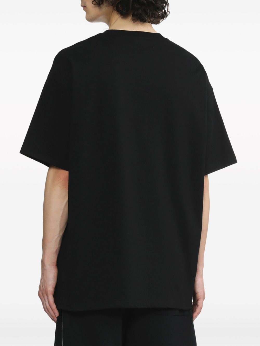 Shop Five Cm Vacances-print Cotton T-shirt In Black