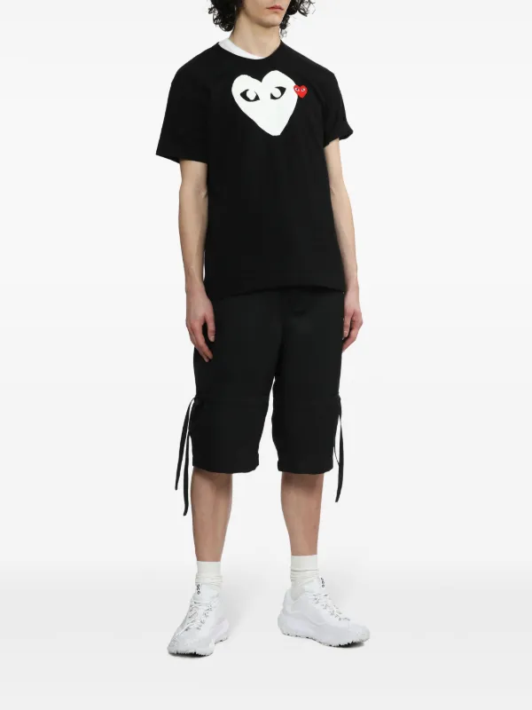 COMME des GARÇONS PLAY ハートロゴTシャツ ブラックハート Comme Des Garçons Play ハートロゴ Tシャツ 通販 - FARFETCH