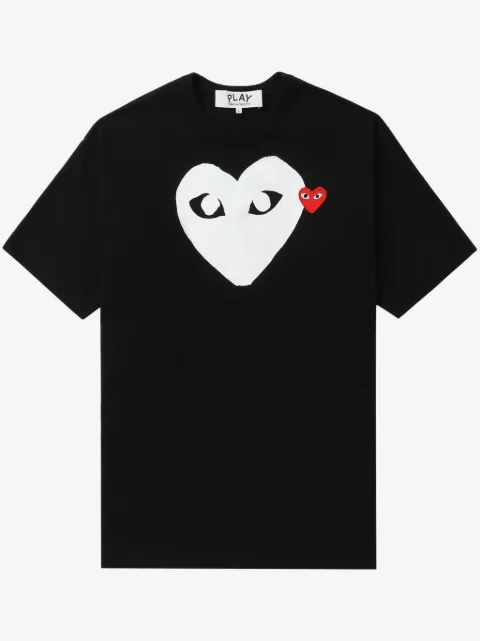 Comme Des Garçons Play t-shirt imprimé à patch logo