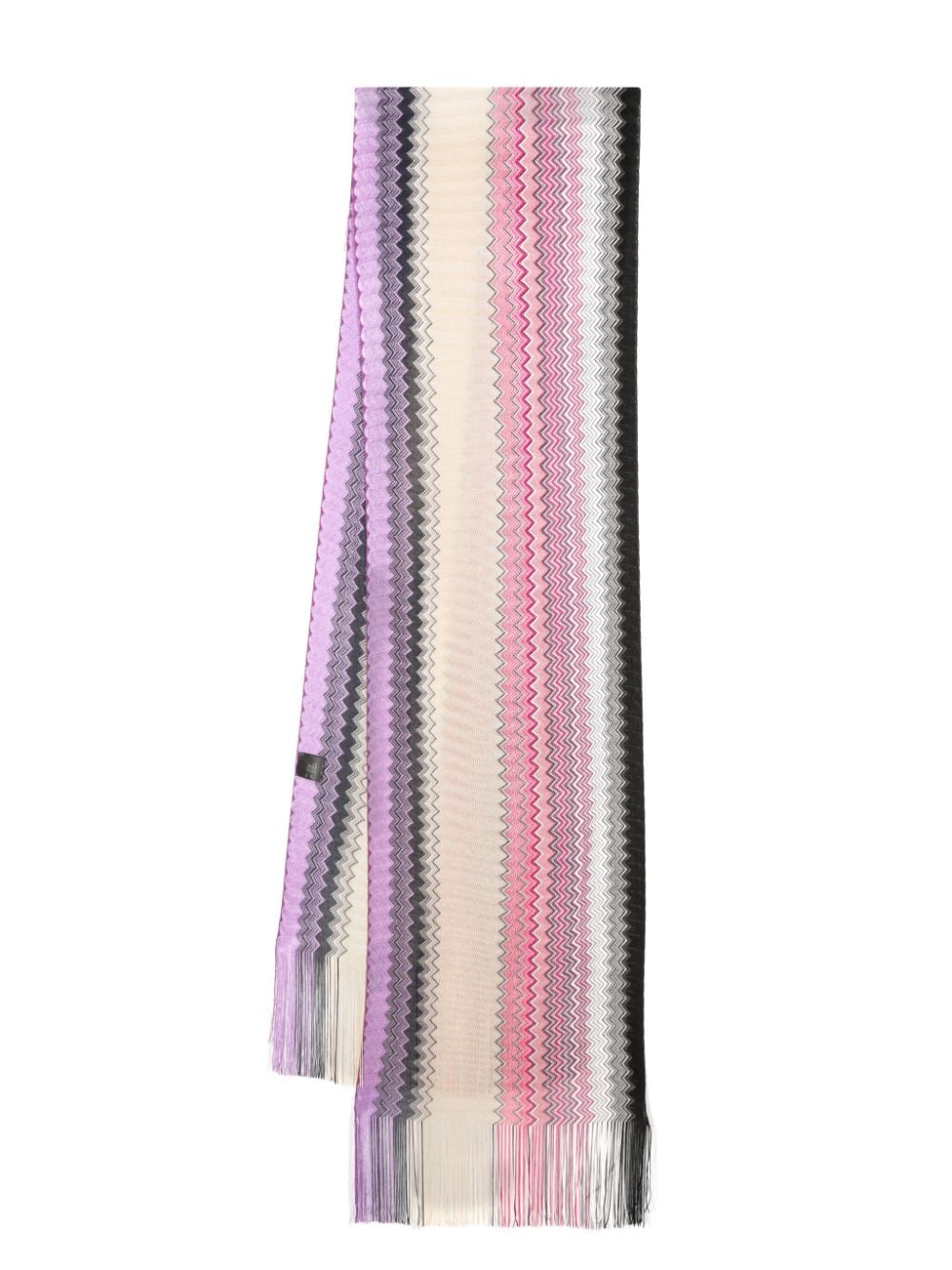 Missoni chevron-knit scarf Roze