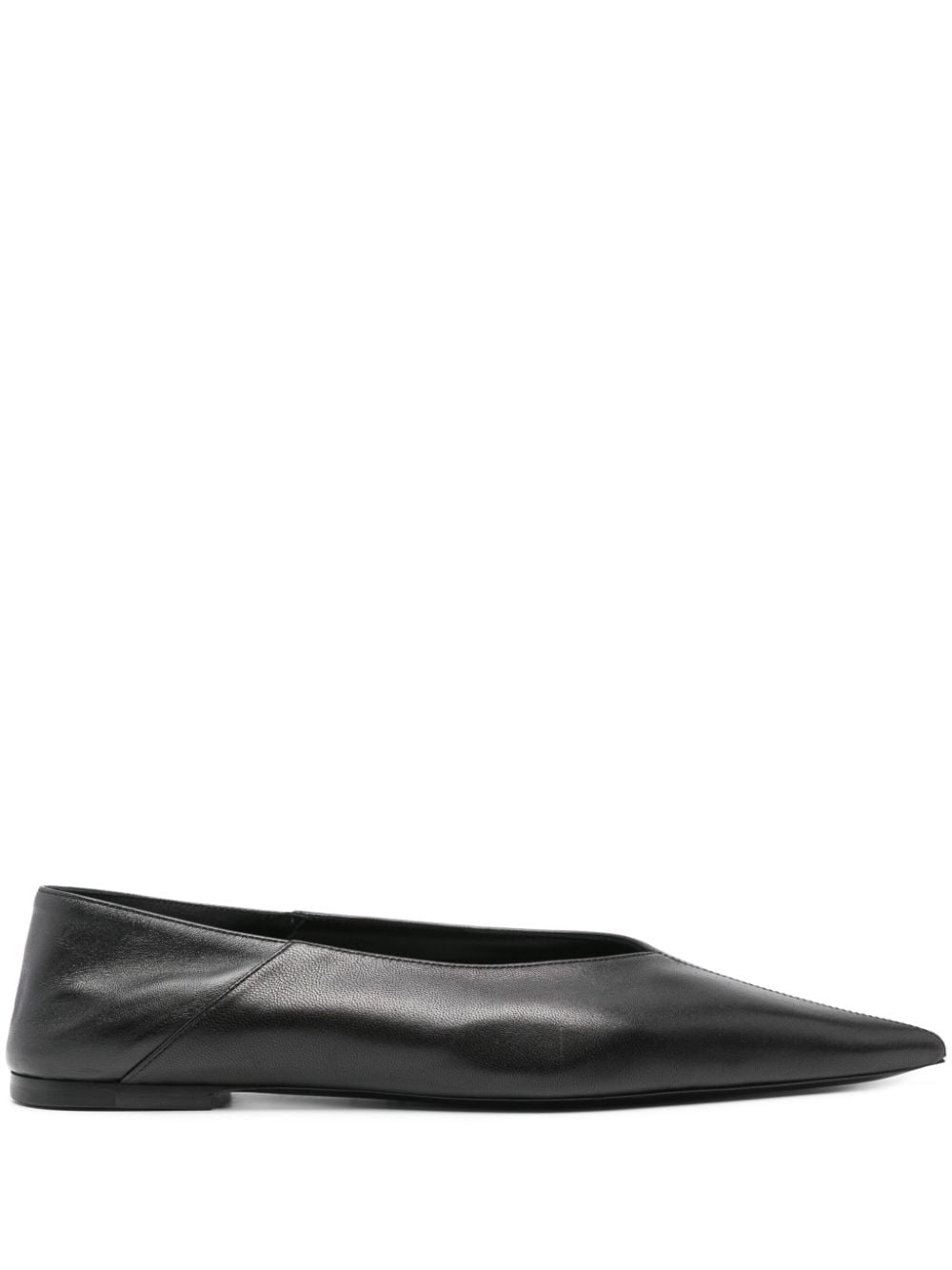 Shop Saint Laurent Nour Ballerina Shoes In 黑色