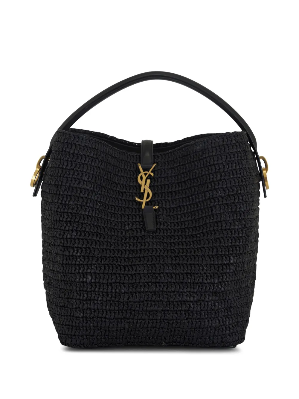 Saint Laurent Borsa a Secchiello LE 37 Intrecciata Nero FARFETCH IT