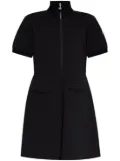 Moncler A-line piqué dress - Black