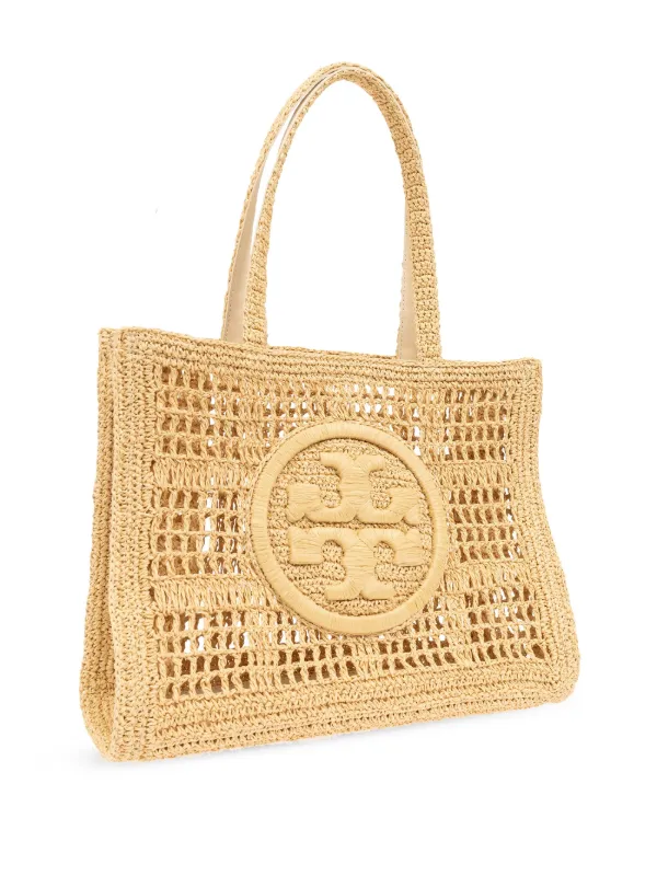 Tory Burch Small Ella hand-crocheted Tote | Neutrals | FARFETCH CA