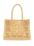 Tory Burch small Ella crochet tote bag - Neutrals