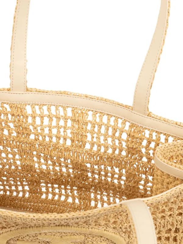 Tory Burch Ella クロシェ ハンドバッグ S | ニュートラル