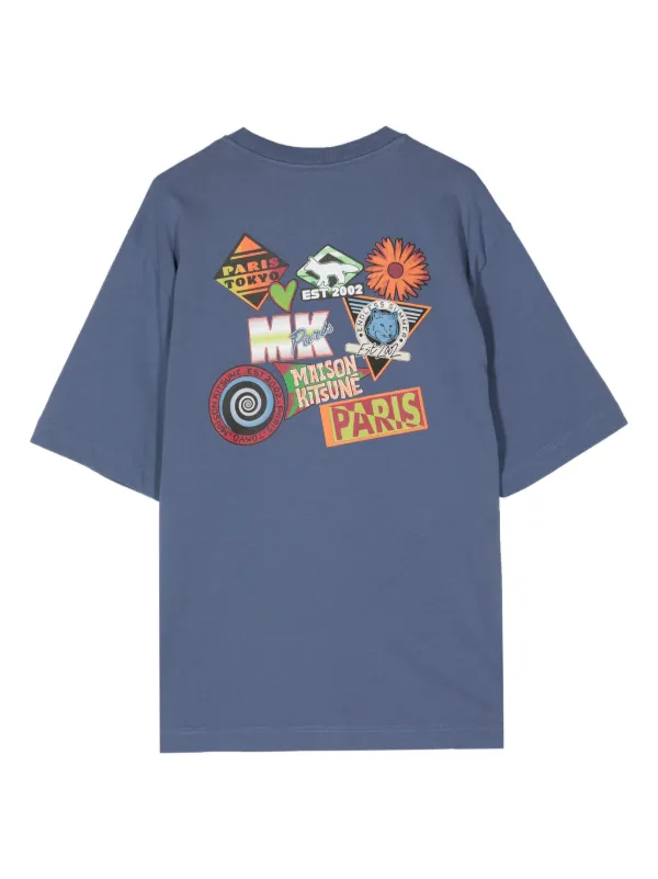 Maison kitsune parisien t shirt sale