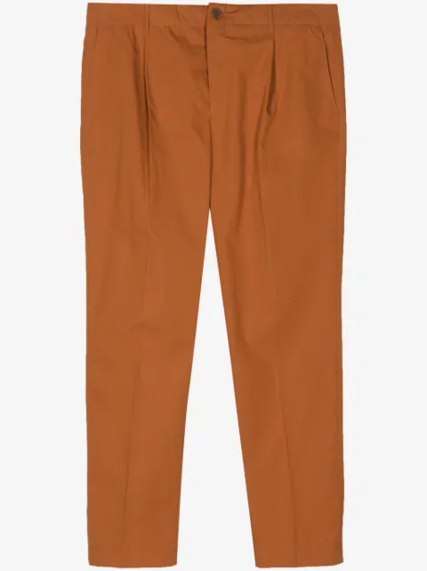 Maison Kitsuné pleat-detail tapered trousers