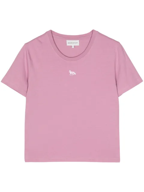 Maison Kitsuné Baby Fox-appliqué cotton T-shirt
