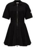 Moncler zip-up cotton polo dress - Black