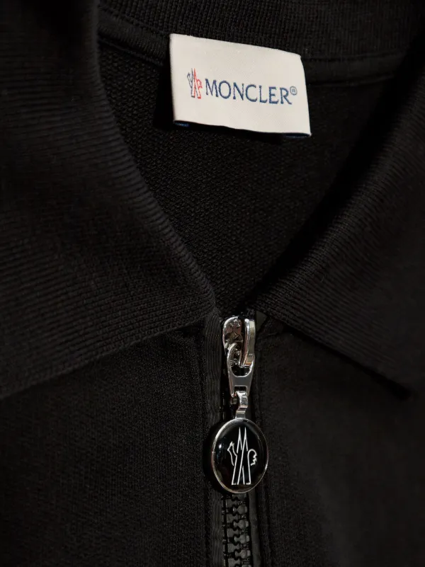 Moncler ジップアップ ポロワンピース | ブラック | FARFETCH JP