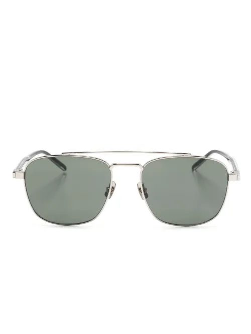 Lunettes de soleil à monture pilote - Saint Laurent Eyewear - Modalova