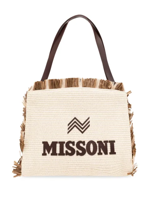 Missoni tote con parche del logo