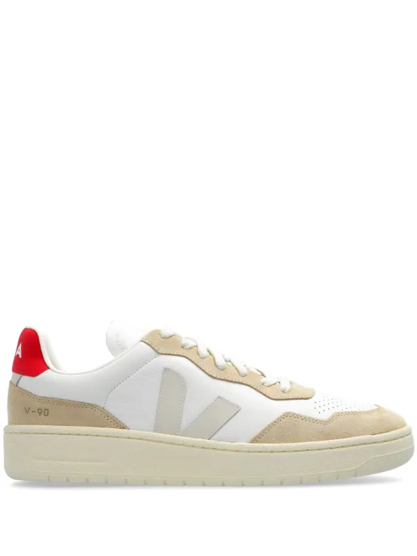 【関税込み】VEJA ホワイト V-90 レザースニーカー VEJA V-90 レザースニーカー | ホワイト | FARFETCH JP