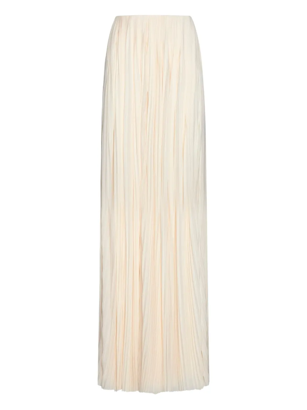 Saint Laurent pleated maxi skirt Beige