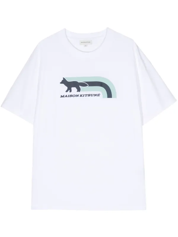 関税送料込【Maison Kitsune】\"FLASH FOX\" T-SHIRT Maison Kitsuné - Flash Fox Relaxed Tee-shirt | HBX