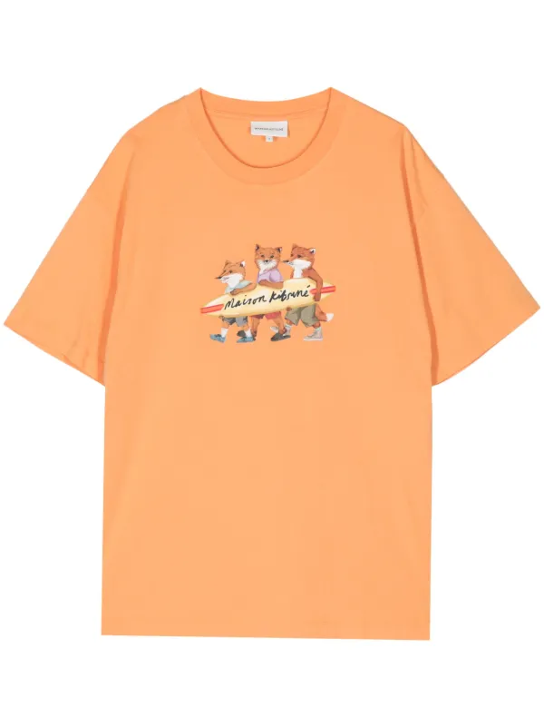 MAISON KITSUNE｜SHORT-SLEEVED ROUND NECK T-SHIRTS (SURFI