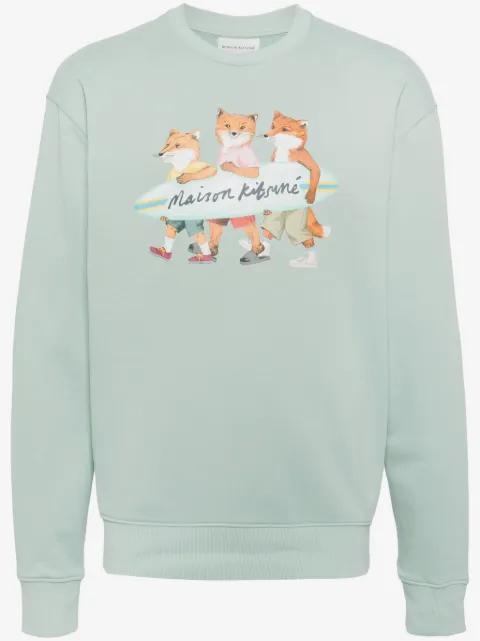 Maison Kitsuné signature fox motif cotton sweater