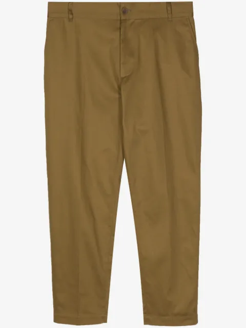 Maison Kitsuné straight-leg gabardine chinos
