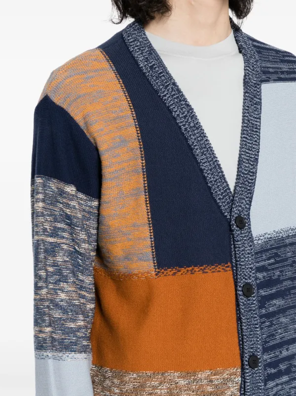 Maison Kitsuné Vネック カーディガン | ブルー | FARFETCH JP