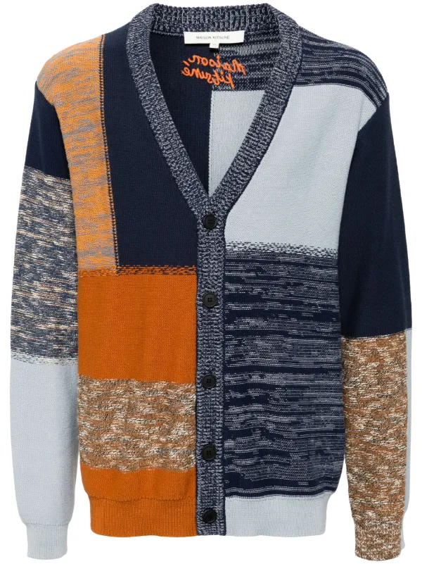 Maison Kitsuné Vネック カーディガン | ブルー | FARFETCH JP