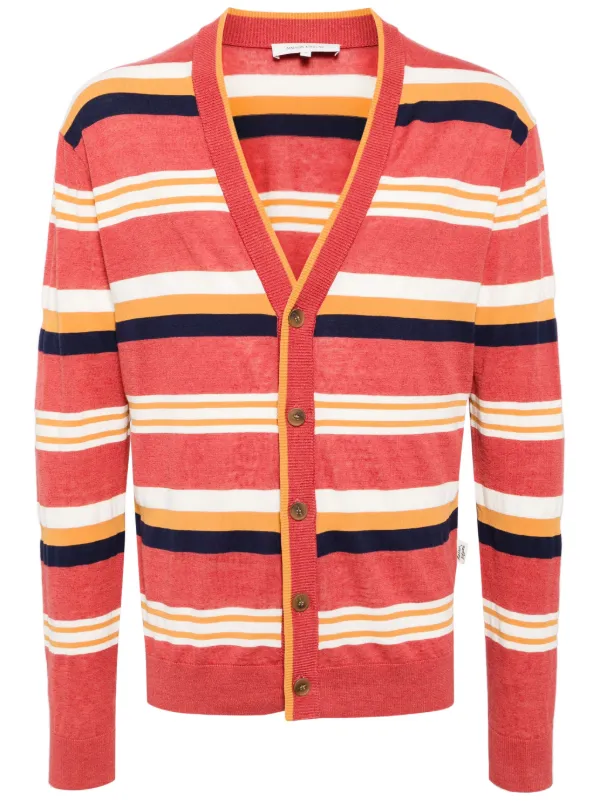 Maison Kitsuné ストライプ カーディガン | レッド | FARFETCH JP Maison Kitsuné ストライプ カーディガン | レッド | FARFETCH JP