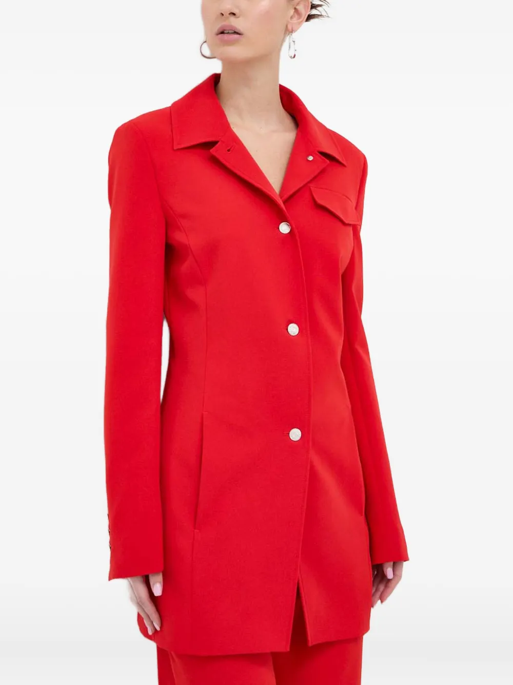 MOSCHINO JEANS buttoned blazer - Red