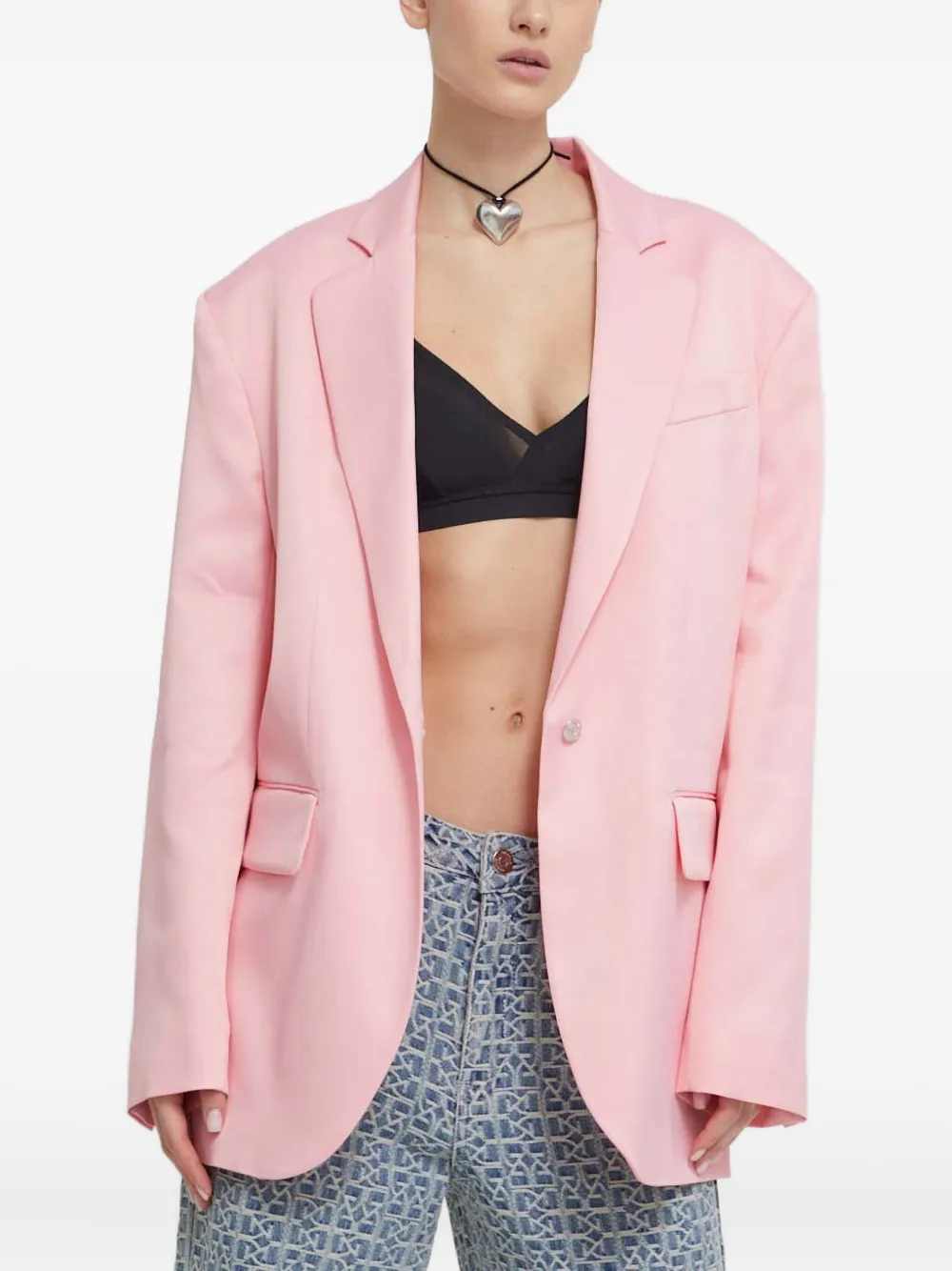 MOSCHINO JEANS Blazer con tasche - Rosa