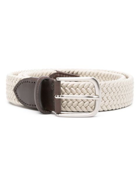 ERALDO leather-trim interwoven belt