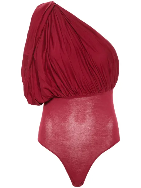 Rick Owens one-shoulder draped bodysuit