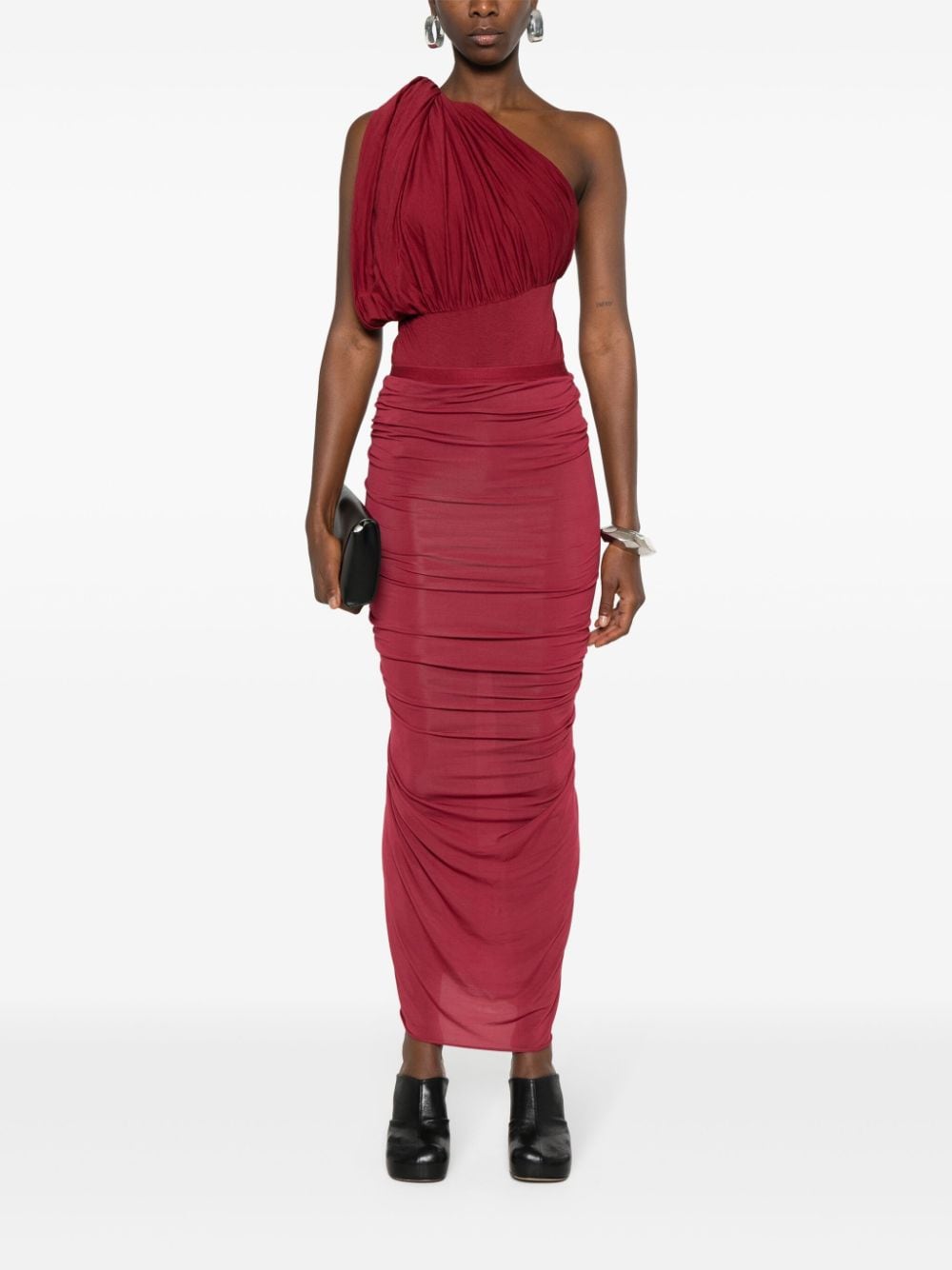 Rick Owens Asymmetrische body - Rood