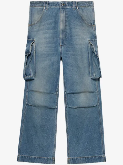 1989 STUDIO jean évasé à poches cargo
