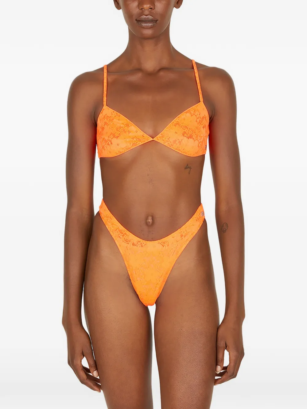 Balenciaga BH aus Spitze - Orange