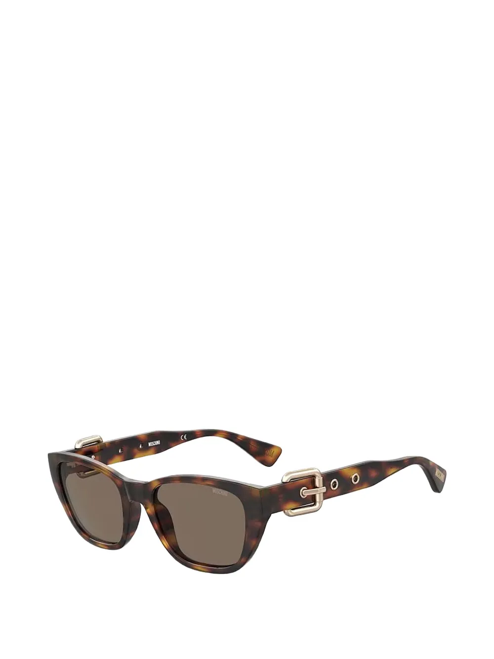  Moschino Eyewear Buckle Sunglasses - Brown 
