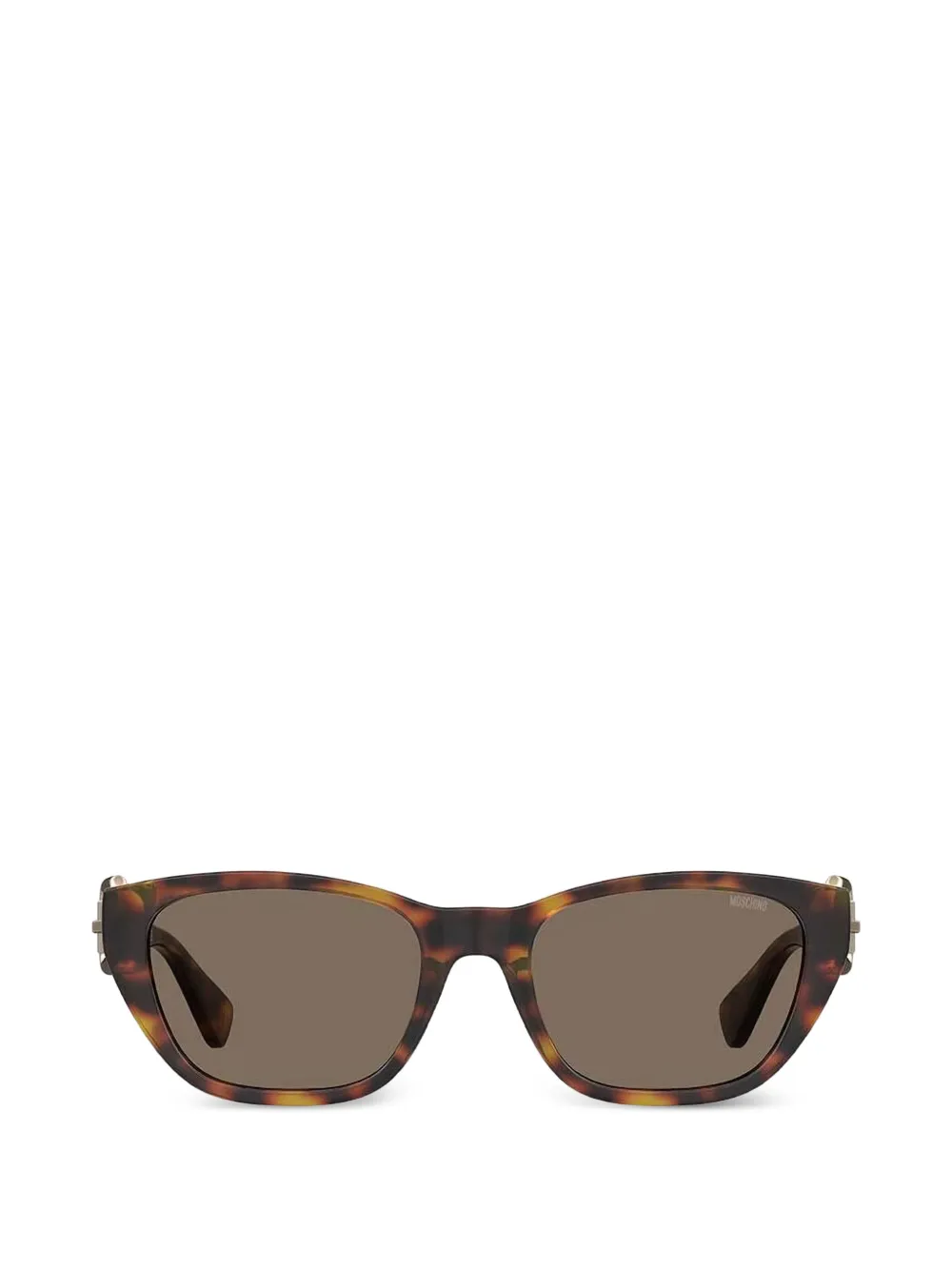 Moschino Eyewear Occhiali da sole con fibbia - Marrone