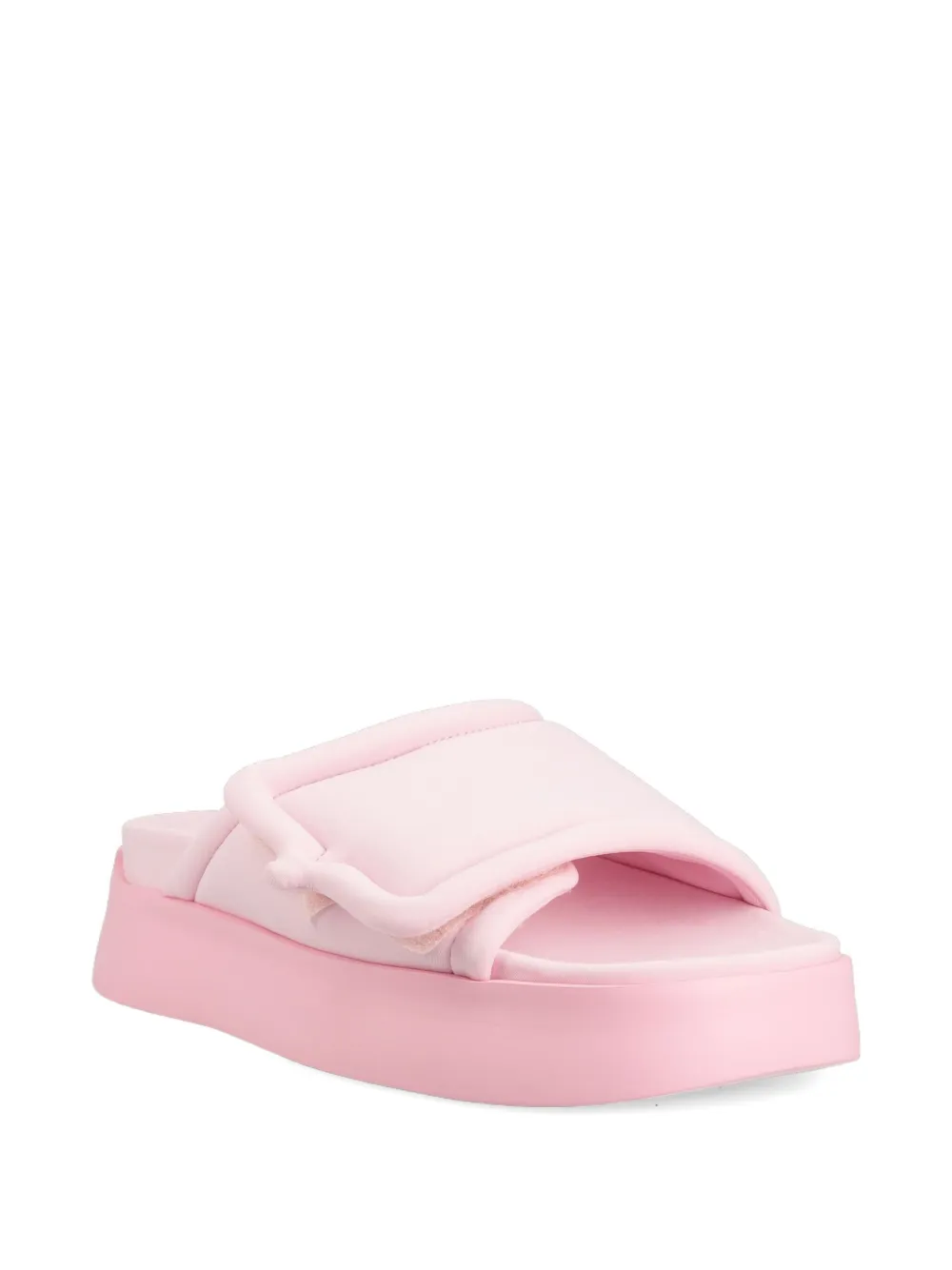 Chiara Ferragni Platform Strap Slides In Pink