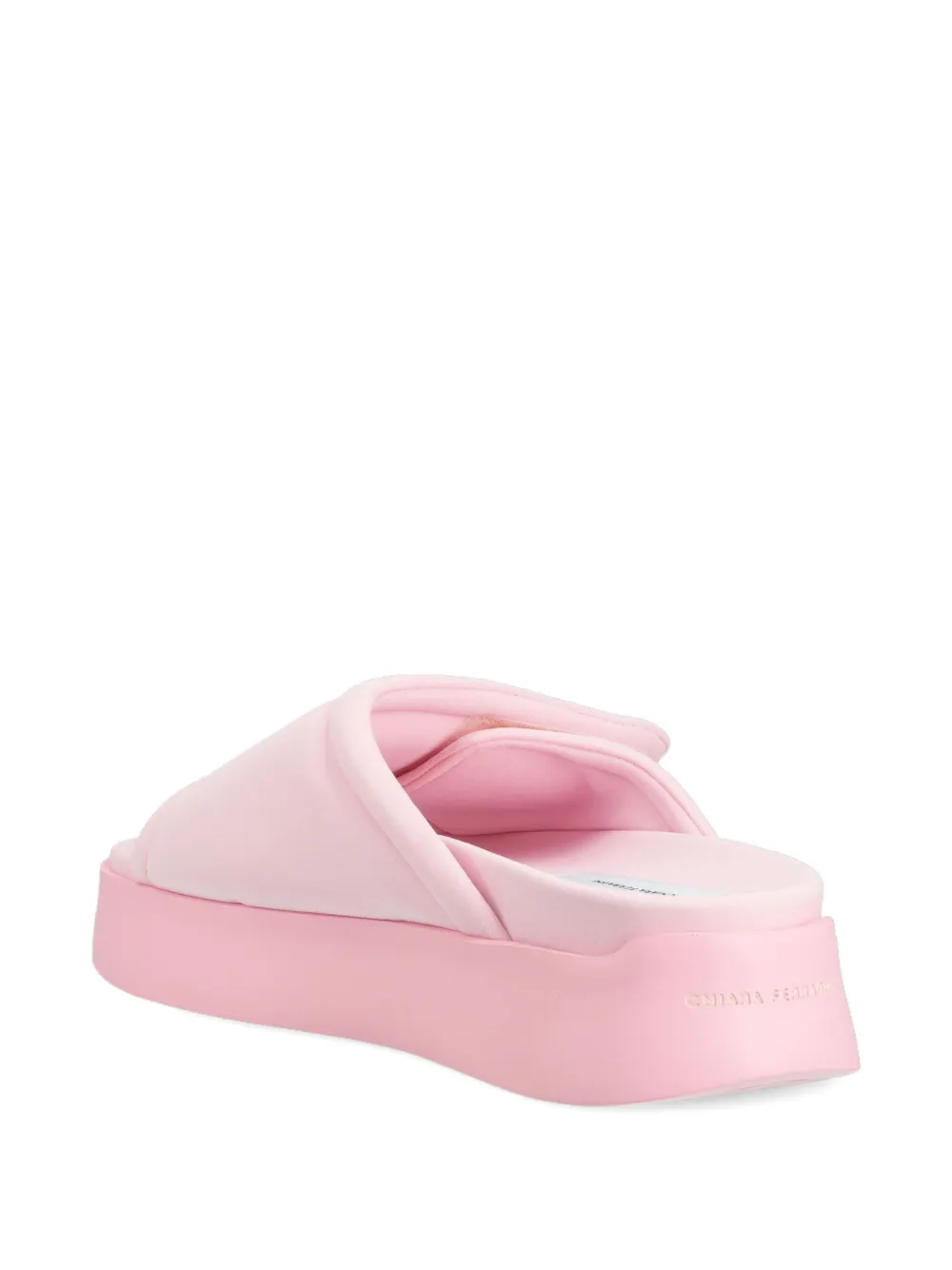 Chiara Ferragni Platform Strap Slides In Pink