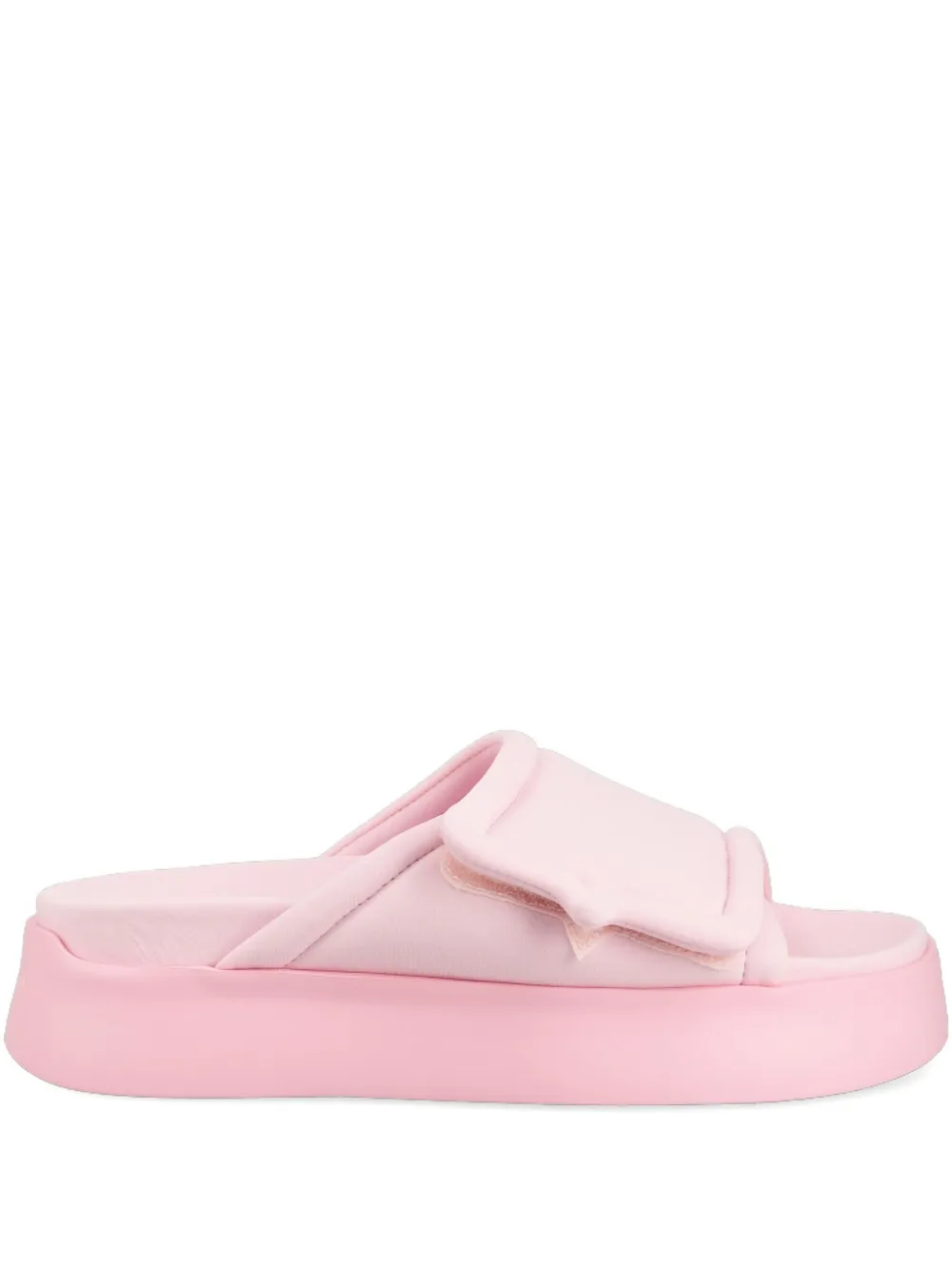 Chiara Ferragni Platform Strap Slides In Pink