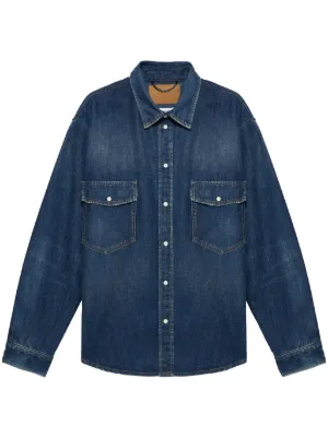 ENTIRE STUDIOS Herculean シャツ | ブルー | FARFETCH JP