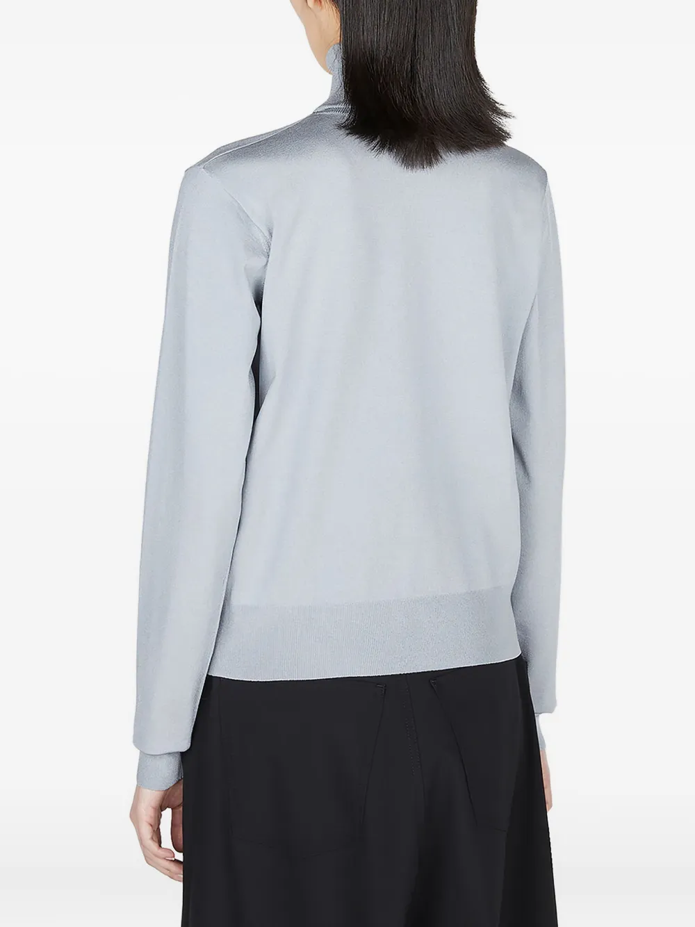 Balenciaga high-neck ribbed sweater Grijs