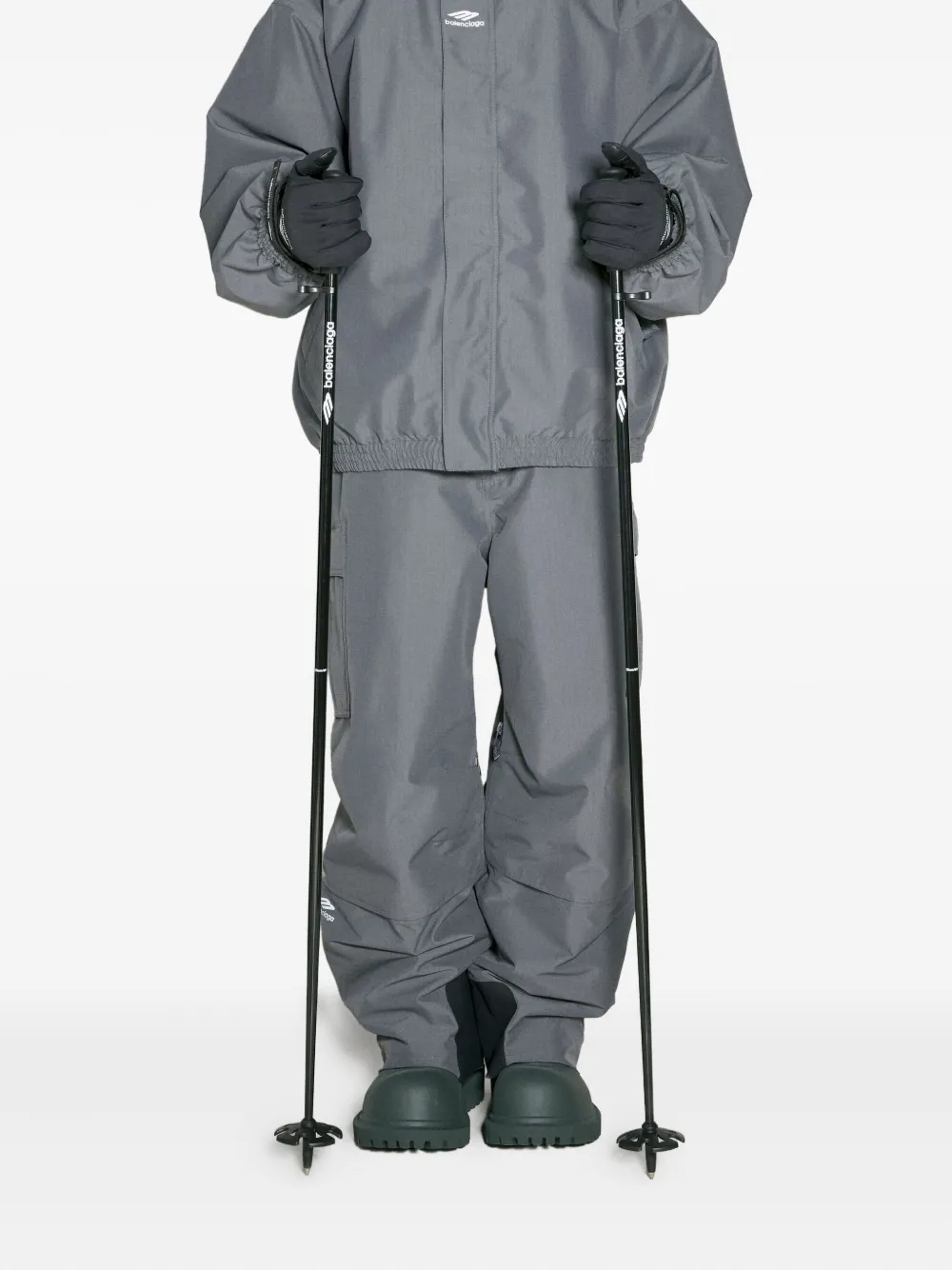Balenciaga Logo-detail Ski Poles