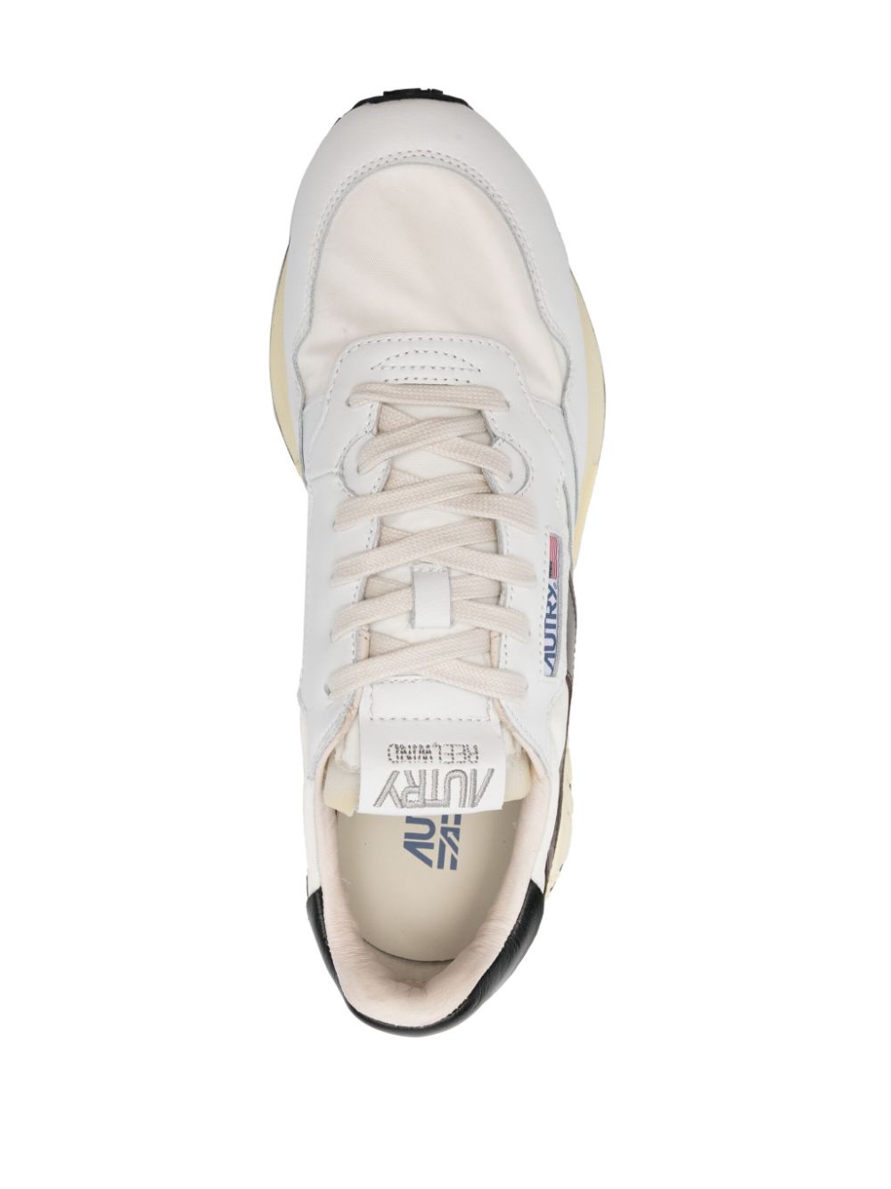Shop Autry Reelwind Panelled Sneakers In White