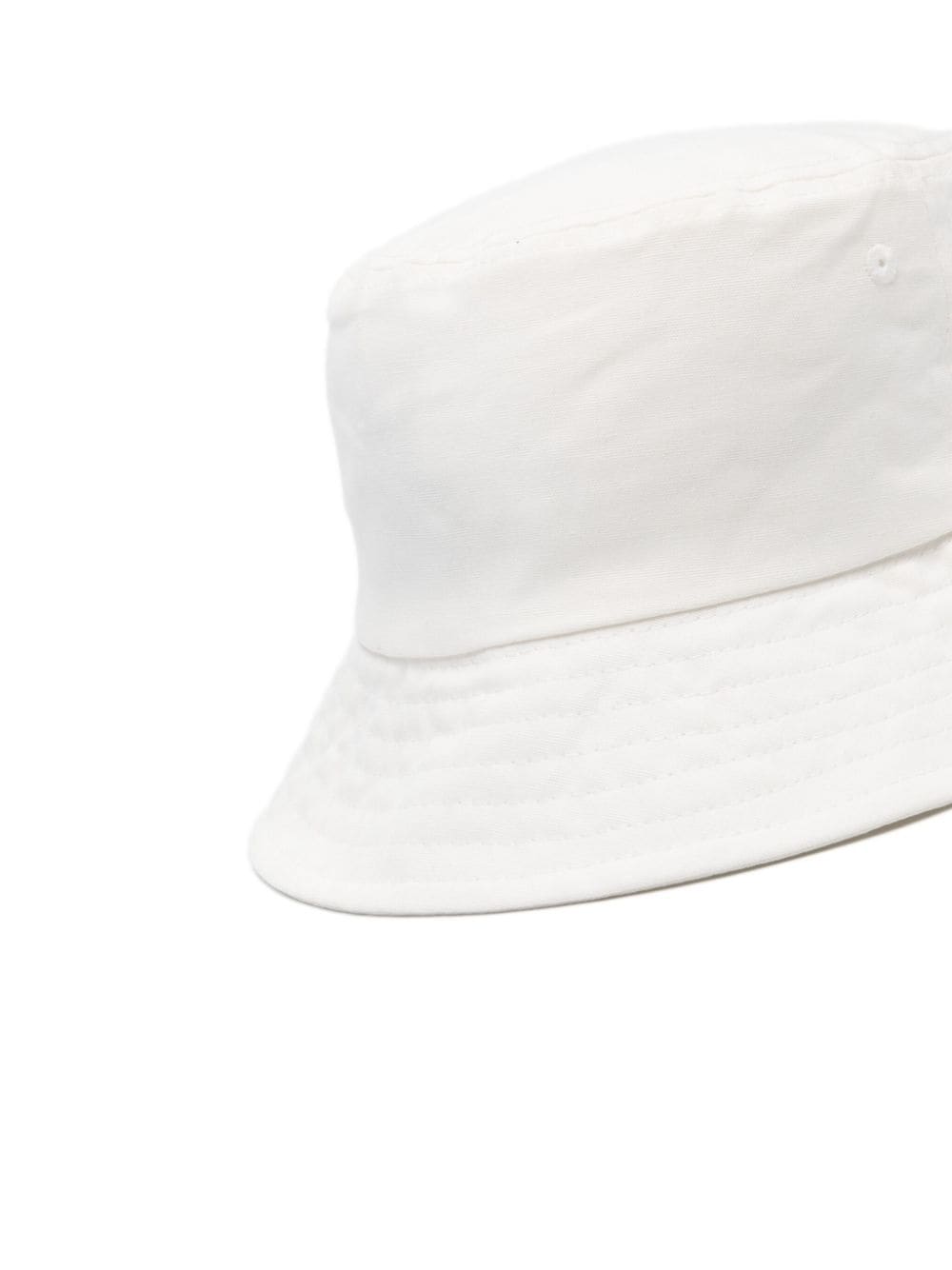 Shop Versace Jeans Couture Rubberised-logo Bucket Hat In White