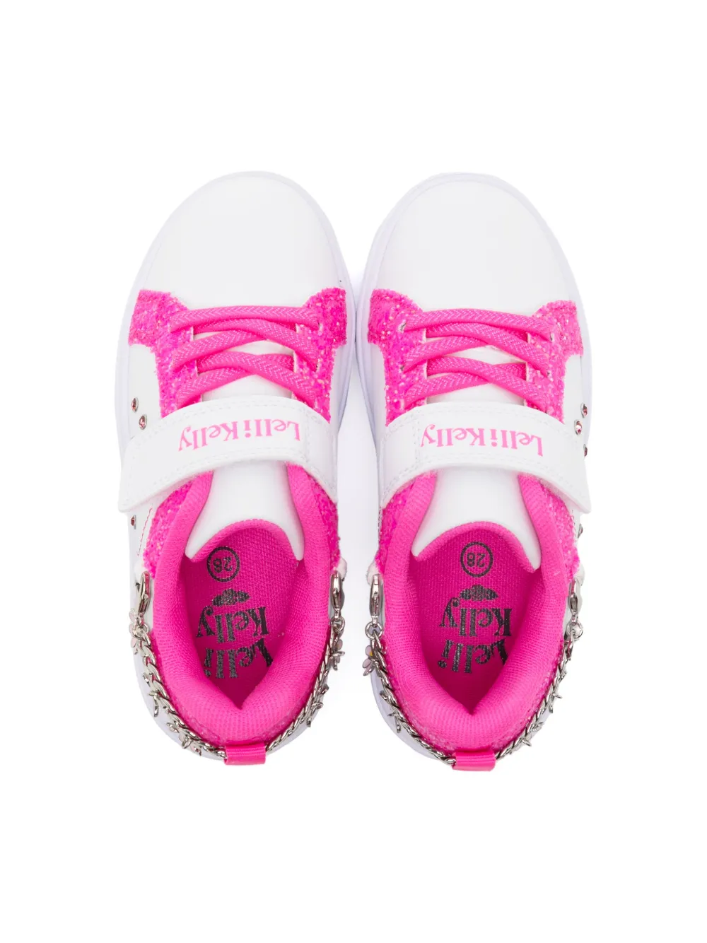 Lelli Kelly chain-link detail leather sneakers White