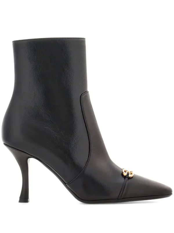 Ferragamo Gancini buckle Ankle Boots Black FARFETCH SG