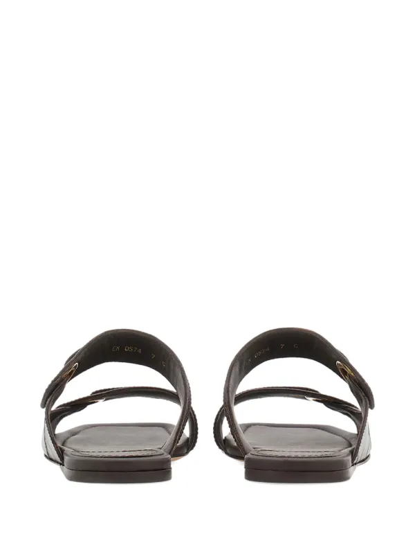高感度ショップで2023年売れたブランド ブラウン | レザーサンダル ガンチーニ Ferragamo | JP FARFETCH 靴